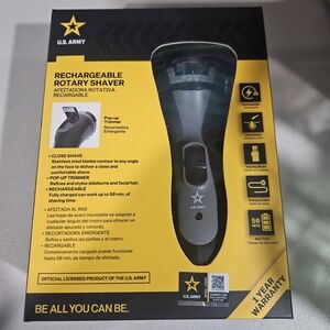 U.S. Army Black and Yellow Rechargeable Shaver